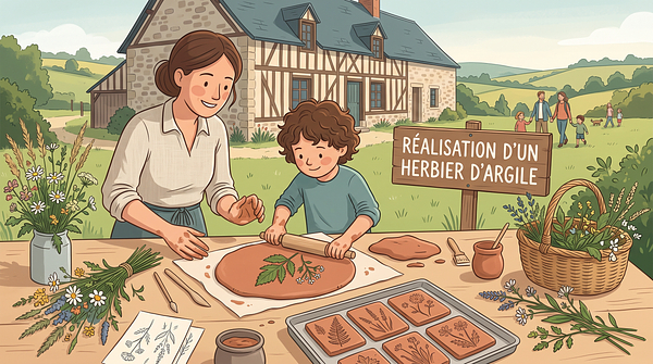 Réalisation d’un herbier d'argile