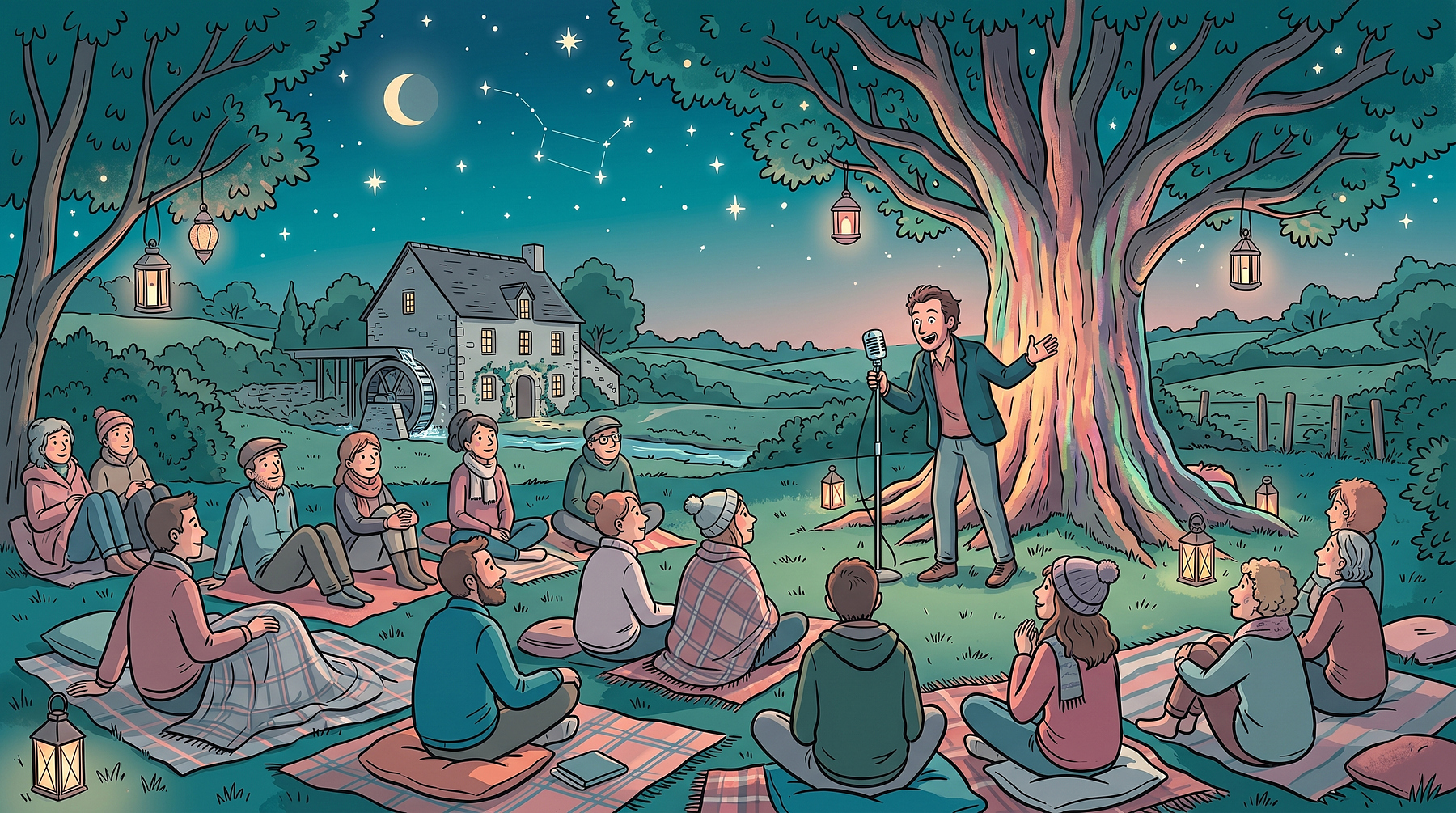 Lecture sous les étoiles