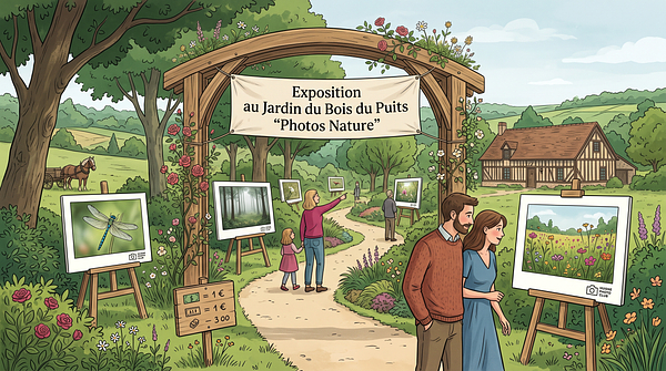 Exposition au Jardin du Bois du Puits "Photos Nature"