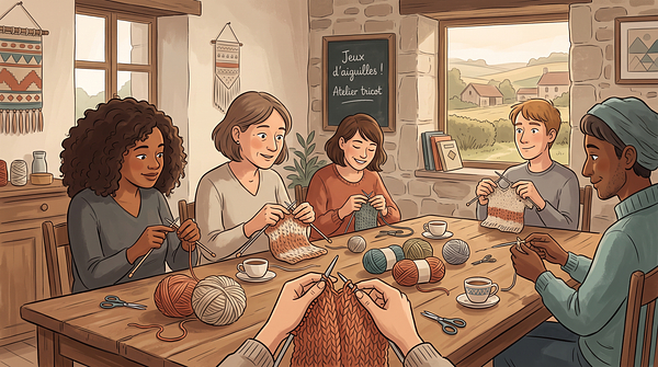 Jeux d'aiguilles : atelier tricot et crochet