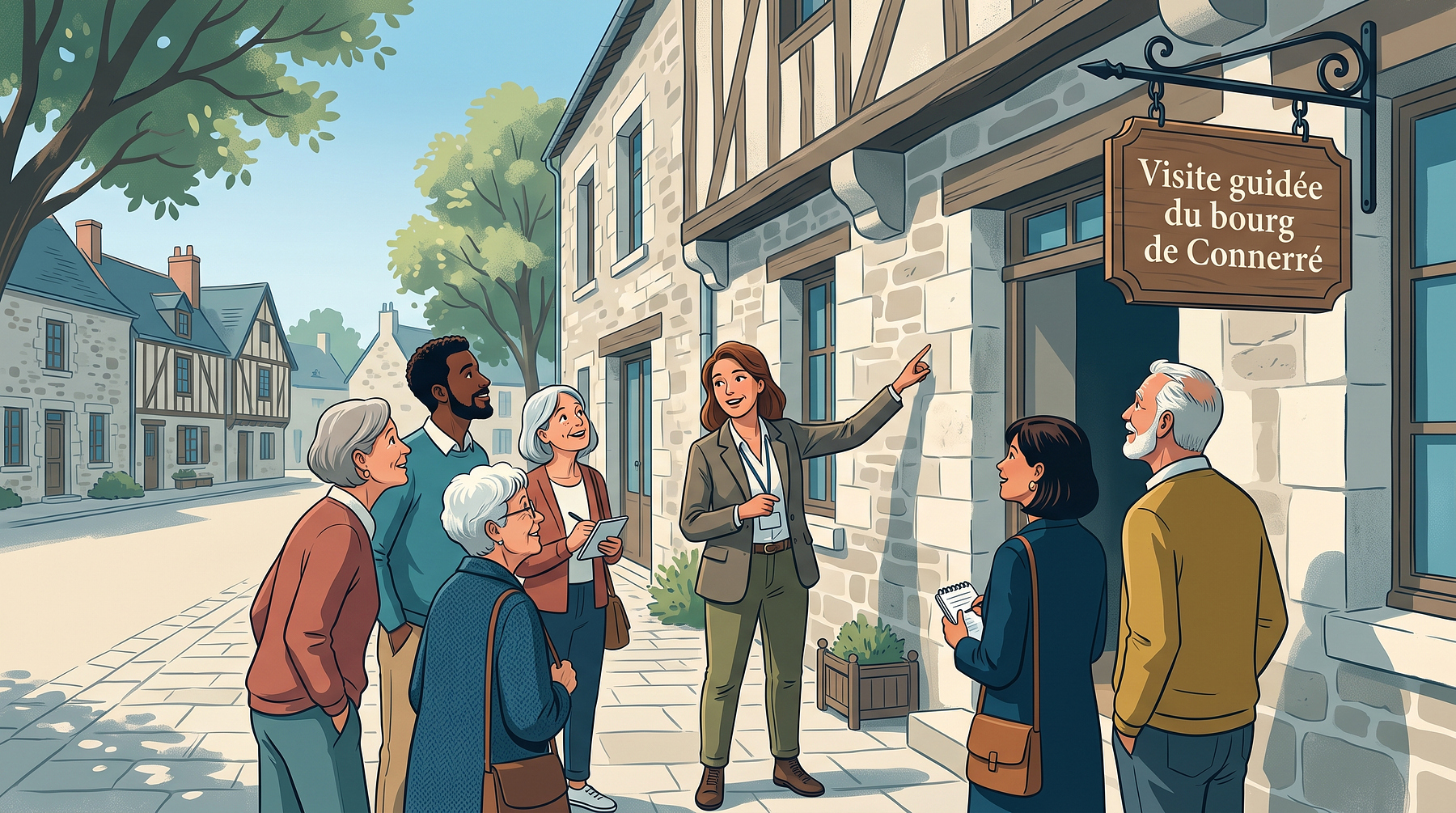 Visite guidée du bourg de Connerré
