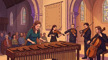 Cordes percutées - Adélaïde Ferrière & Ensemble de l'Opéra Normandie Rouen