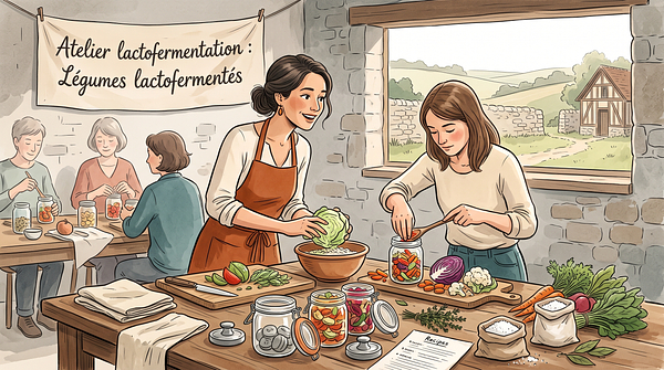 Atelier lactofermentation : Légumes lactofermentés