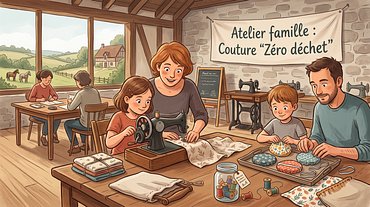Atelier famille : Couture "Zéro déchet"