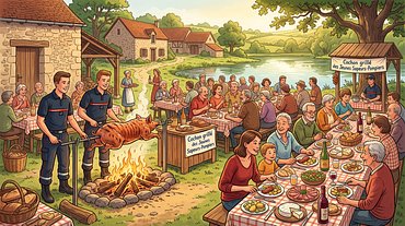 Cochon grillé des Jeunes Sapeurs-Pompiers