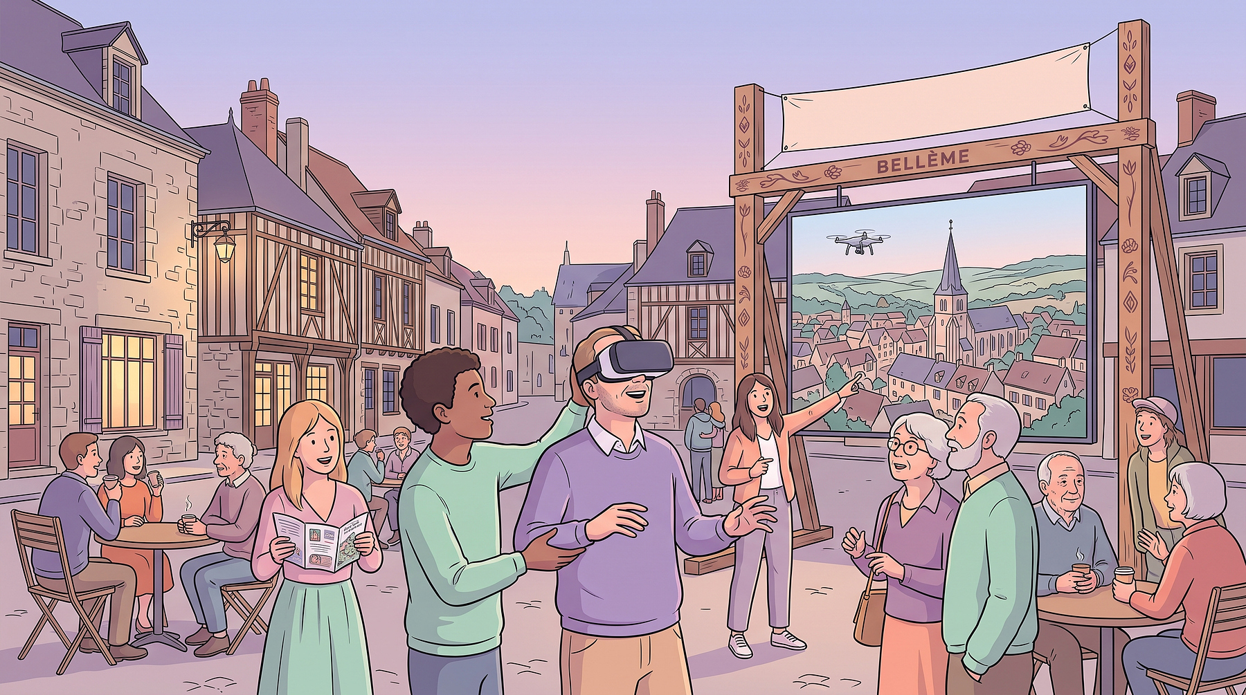 Découverte de Bellême en immersion drone