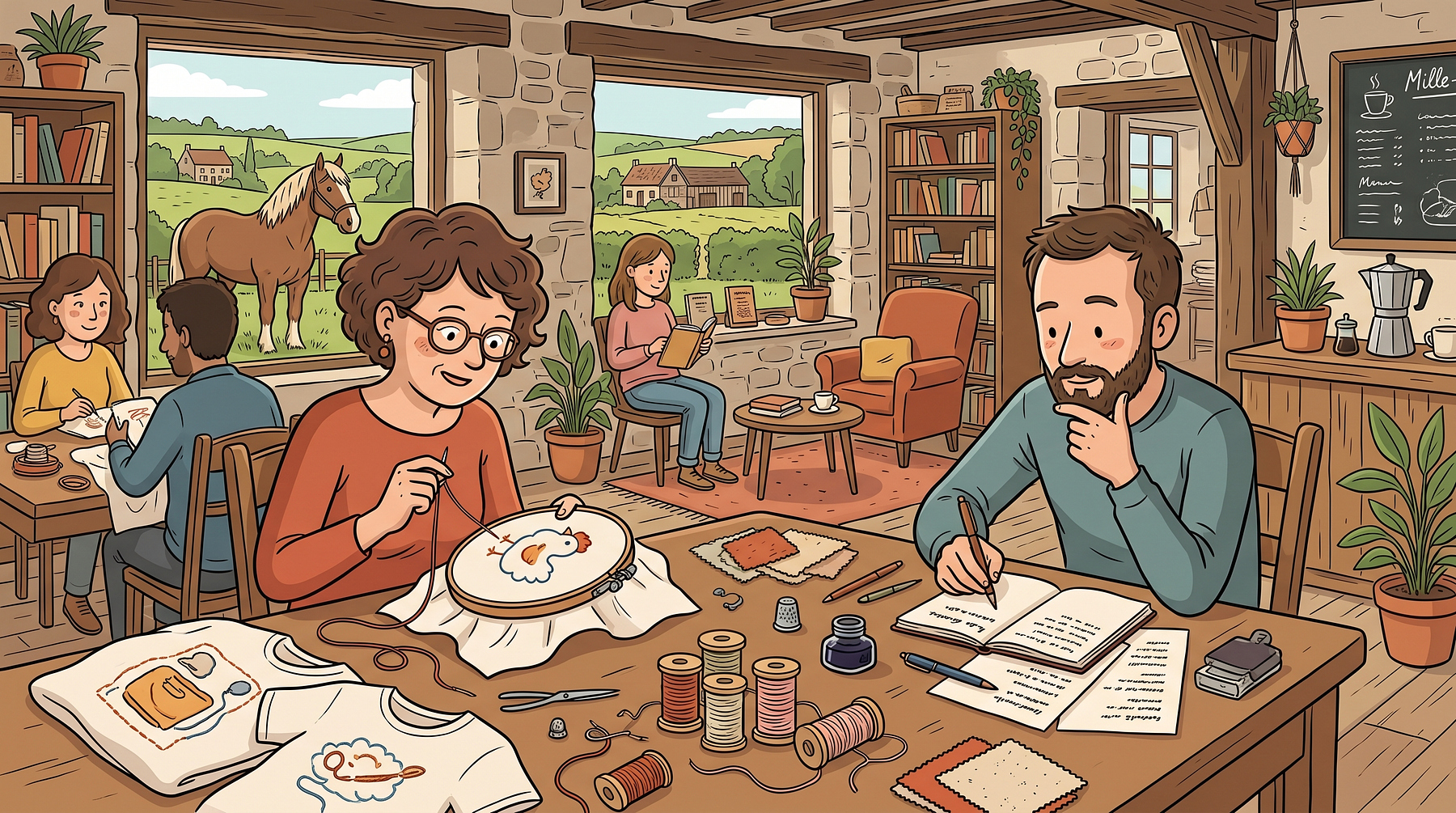 Atelier broderie & écriture pour adultes