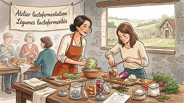 Atelier lactofermentation : Légumes lactofermentés