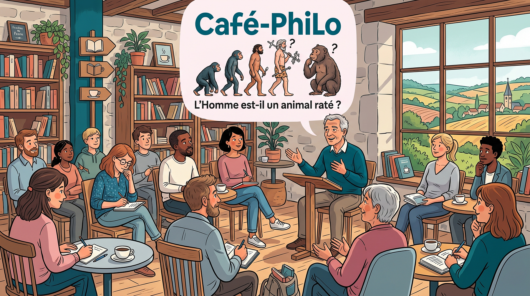 Café-philo : L’Homme est-il un animal raté ?