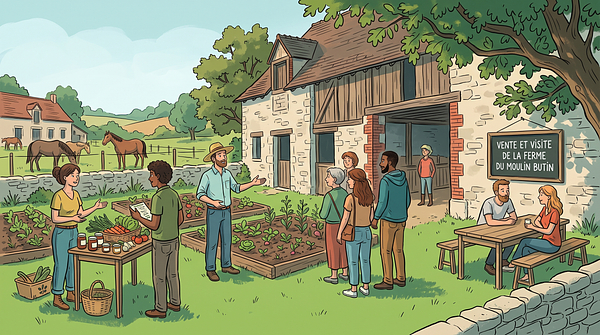 Vente et visite de la Ferme du Moulin Butin