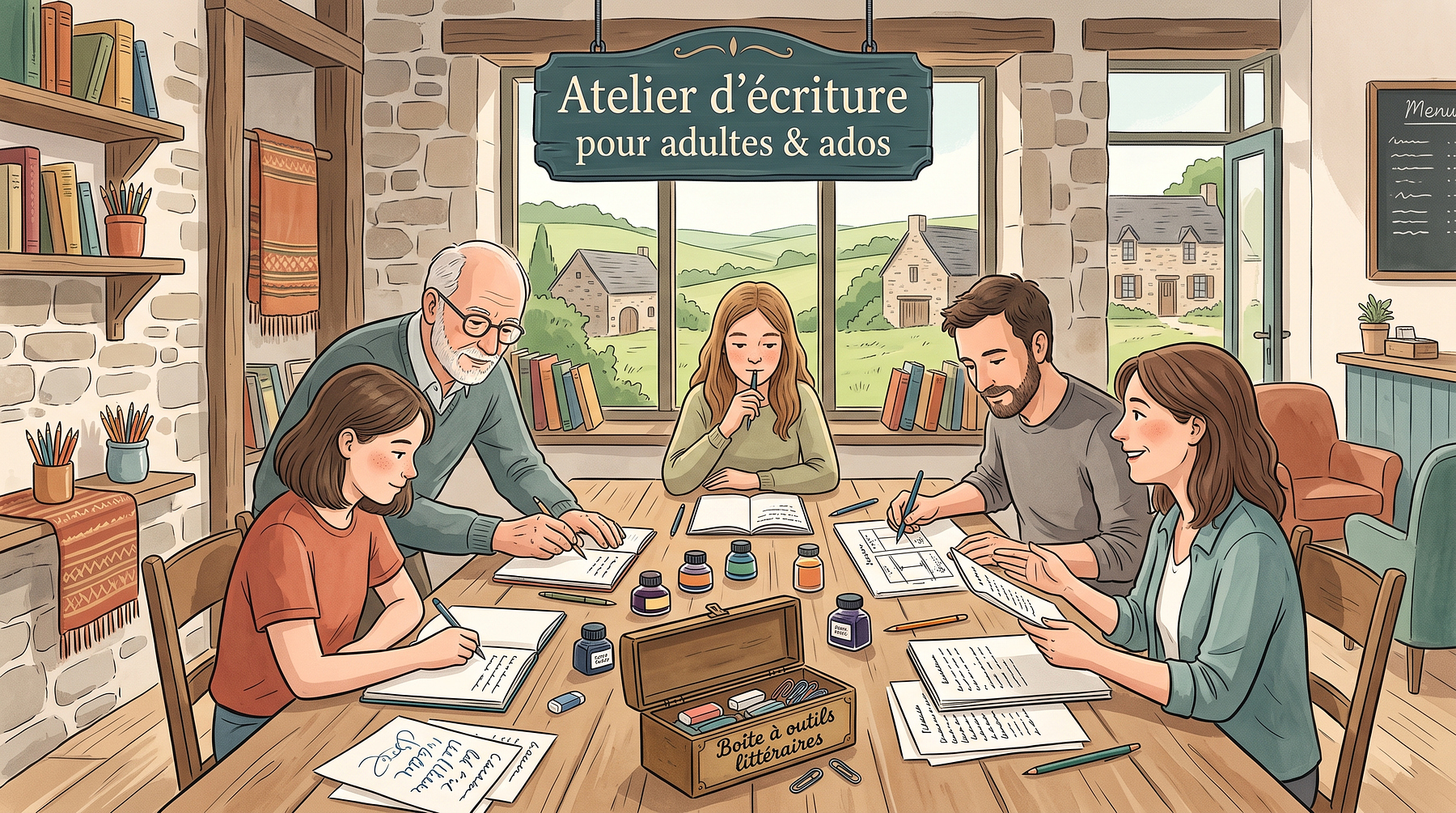 Atelier d'écriture pour adultes & ados