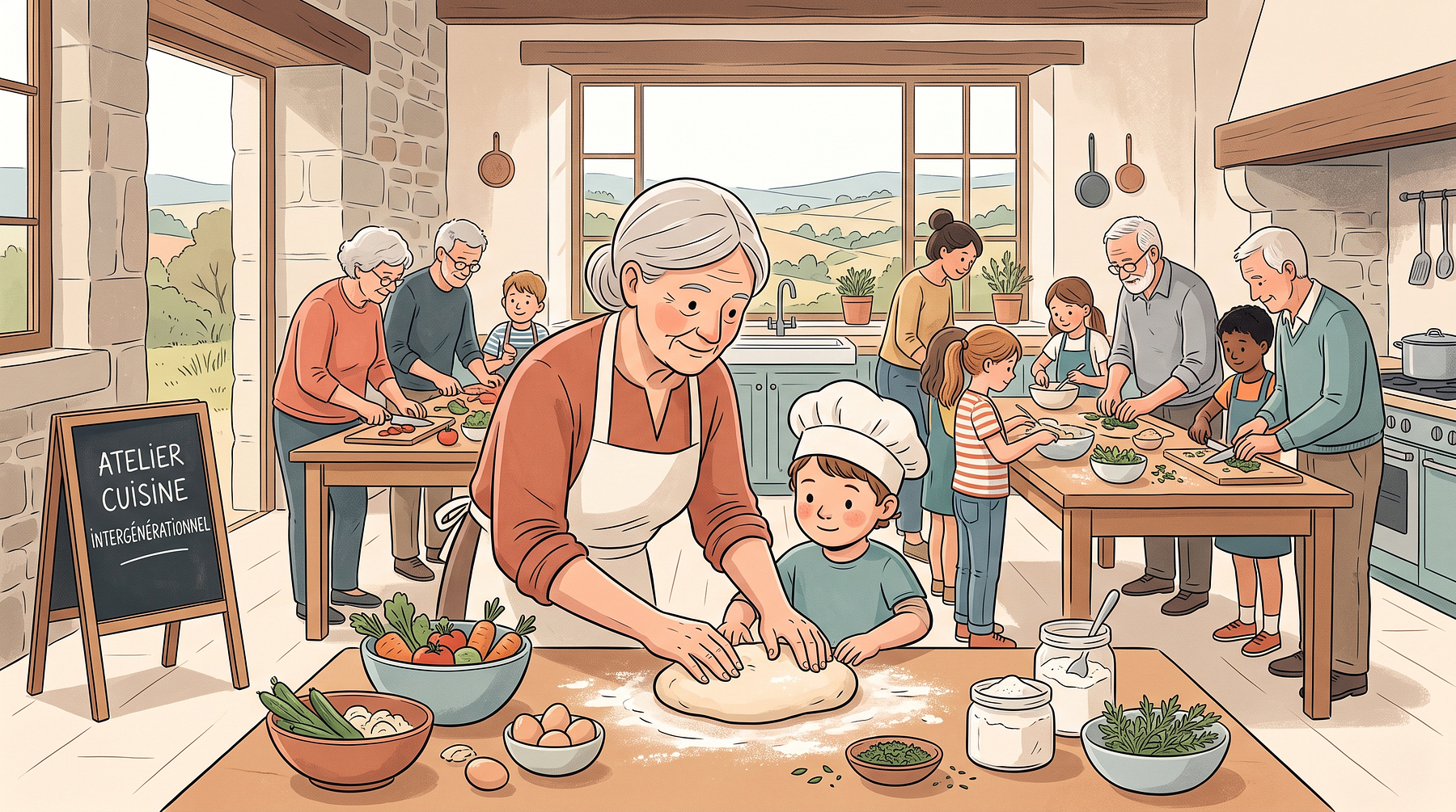 Atelier cuisine intergénérationnel