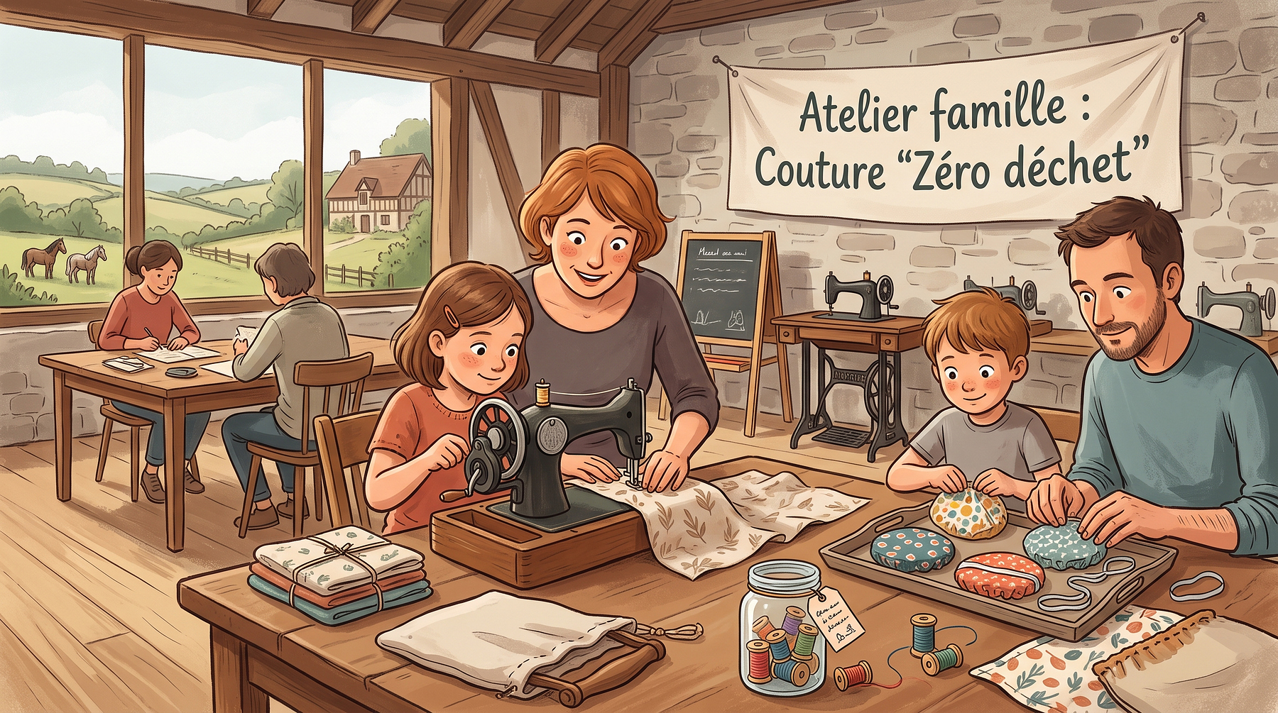 Atelier famille : Couture "Zéro déchet"