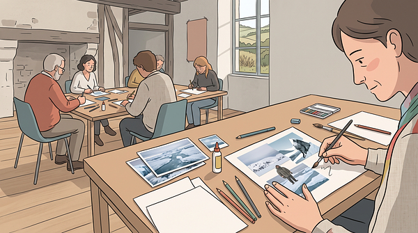 Atelier collage et dessin : Silence & Circulation