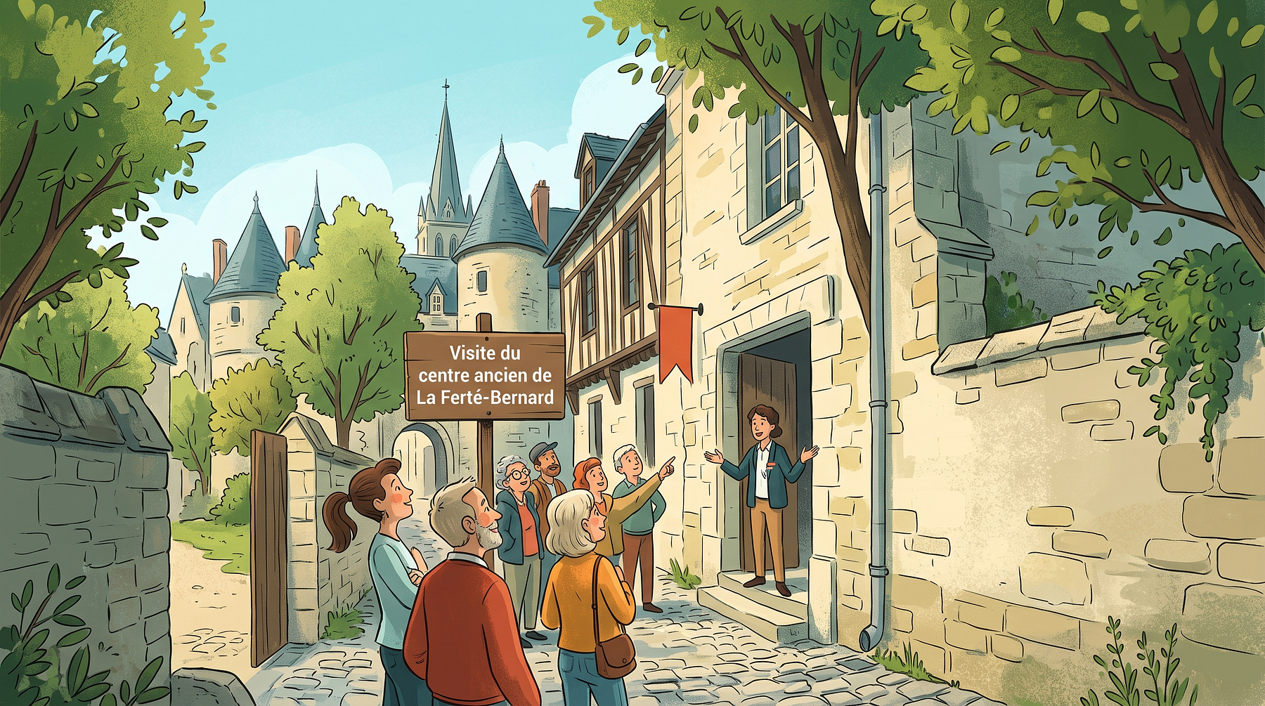 Visite du centre ancien de La Ferté-Bernard