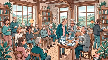 Séance de dédicace de Francis Latreille