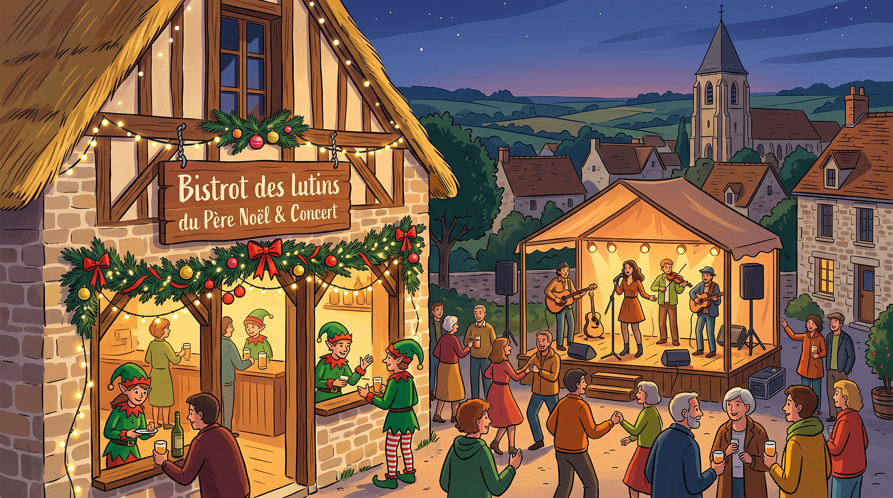 Bistrot des lutins du Père Noël & Concert
