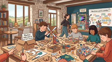 Atelier création carton / collage pour enfants