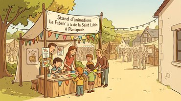 Stand d'animations La Fabrik' à la Fête de la Saint Lubin à Pontgouin