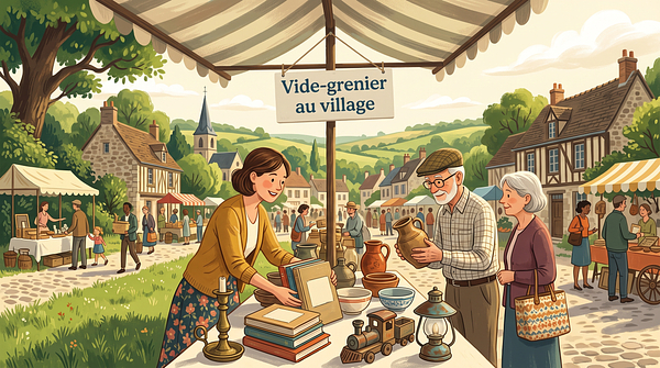 Vide-grenier au village