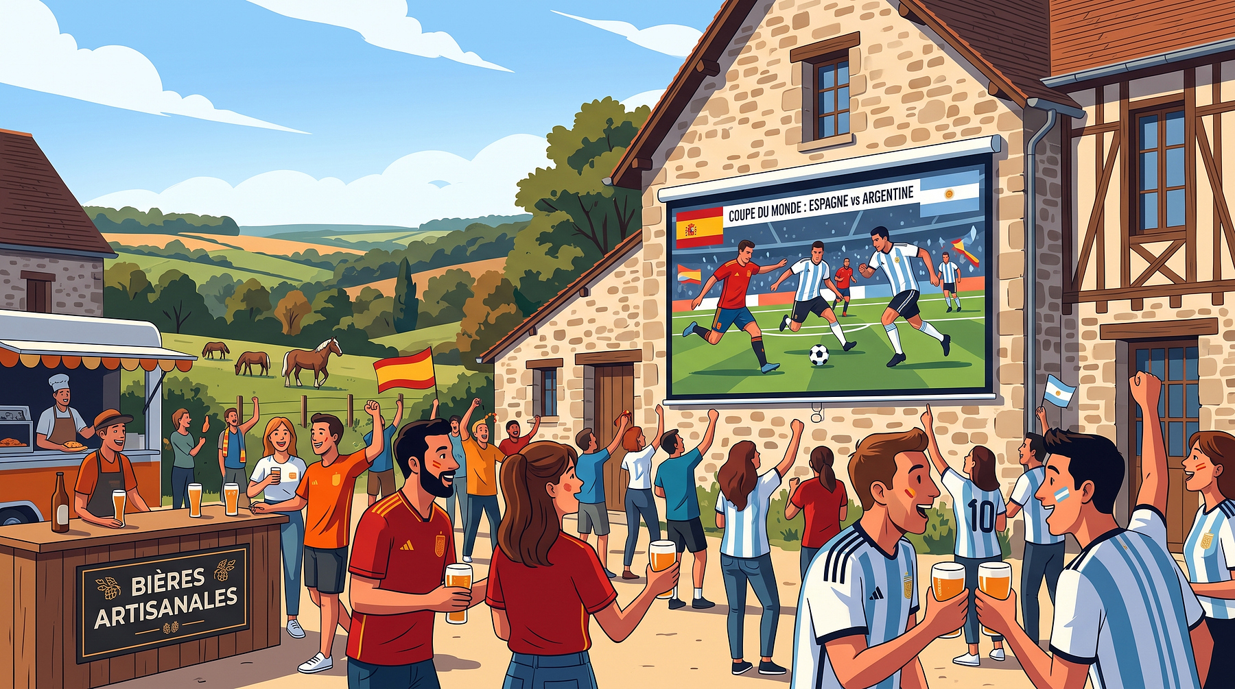 Diffusion de la finale de la Coupe du monde : Espagne vs Argentine