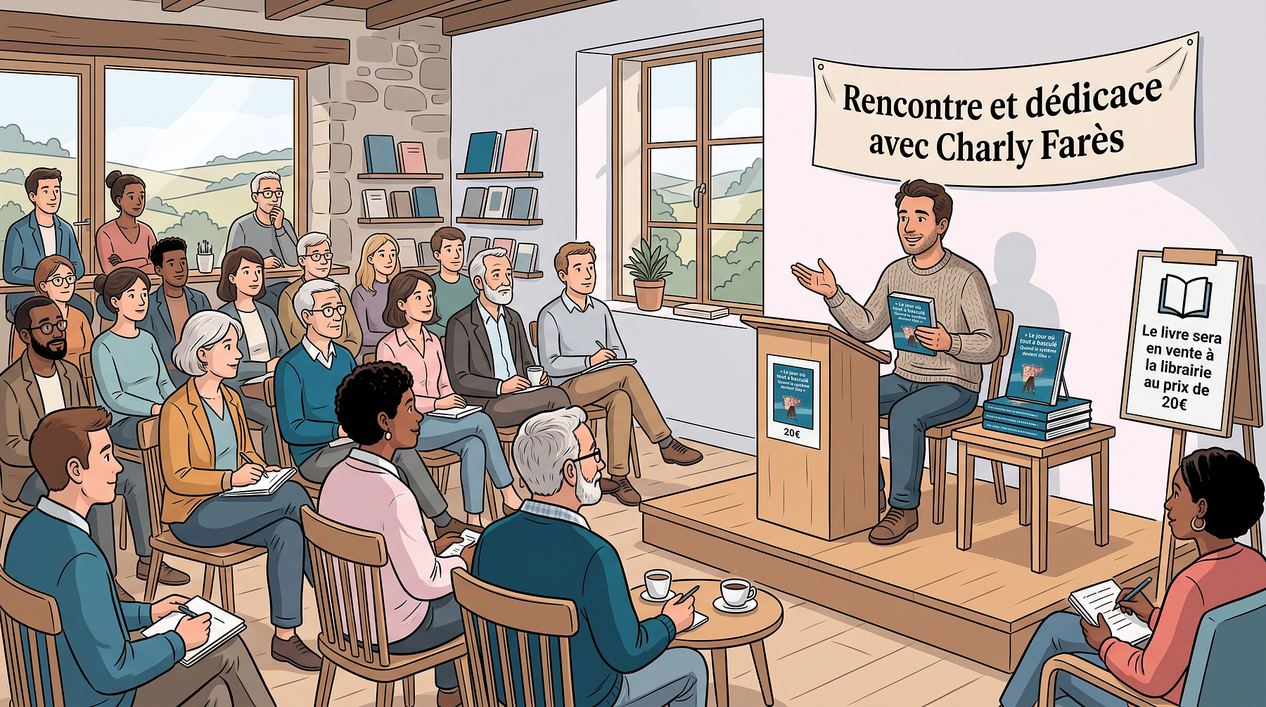 Rencontre et dédicace avec Charly Farès