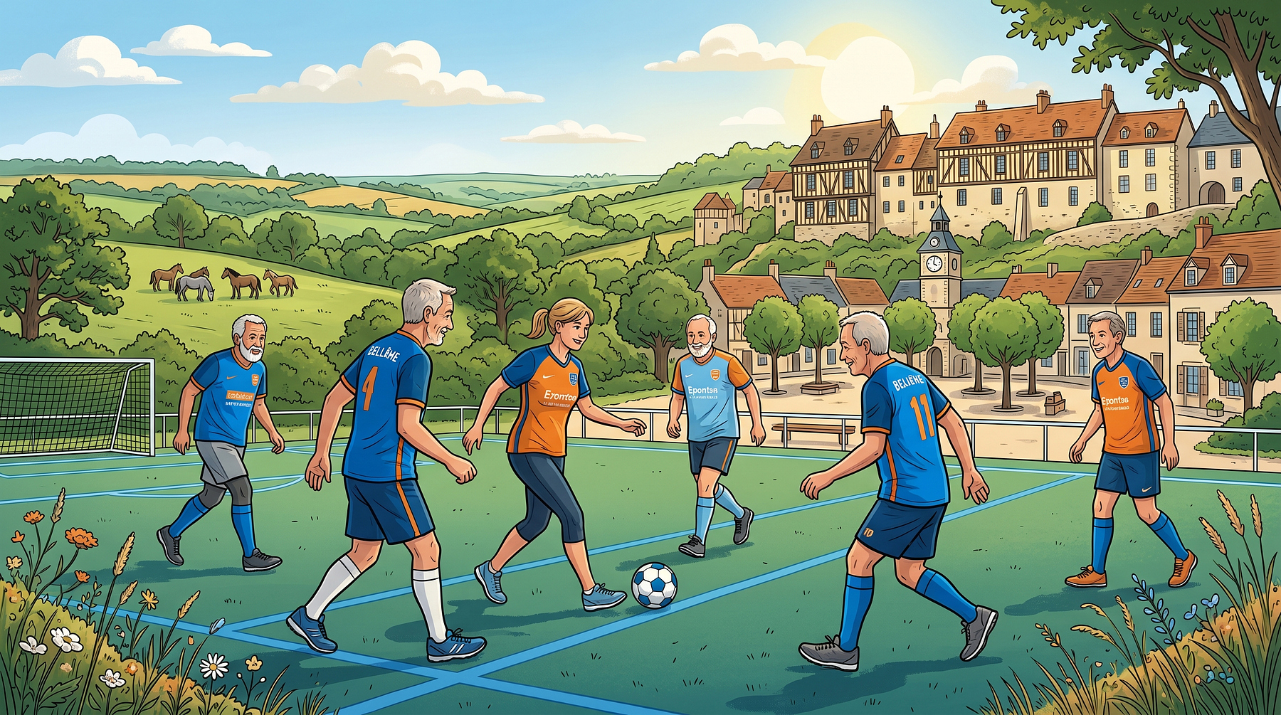 Foot en marchant