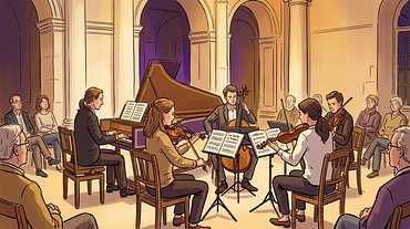 Concert baroque à la salle des Colonnes