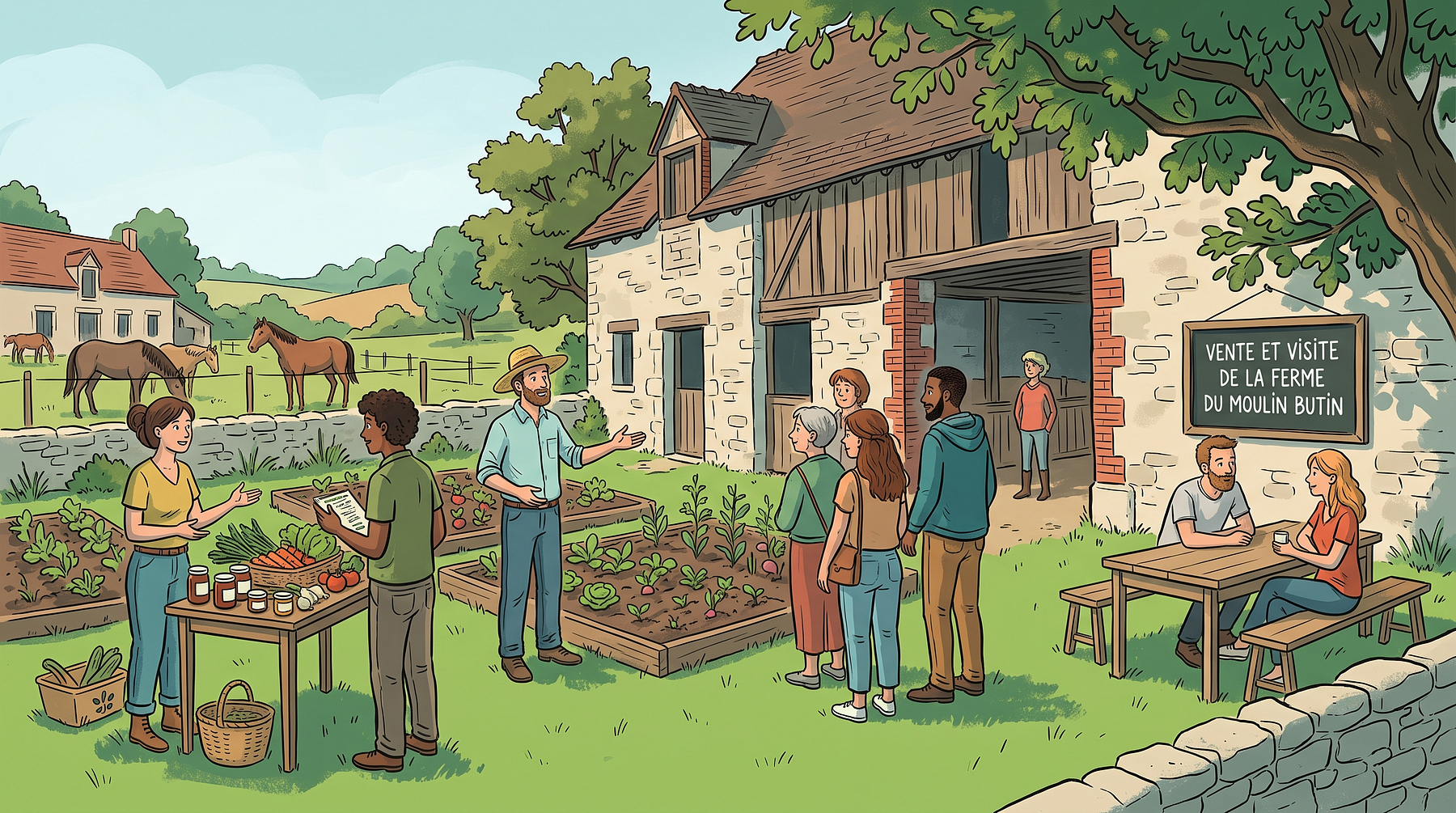 Vente et visite de la Ferme du Moulin Butin