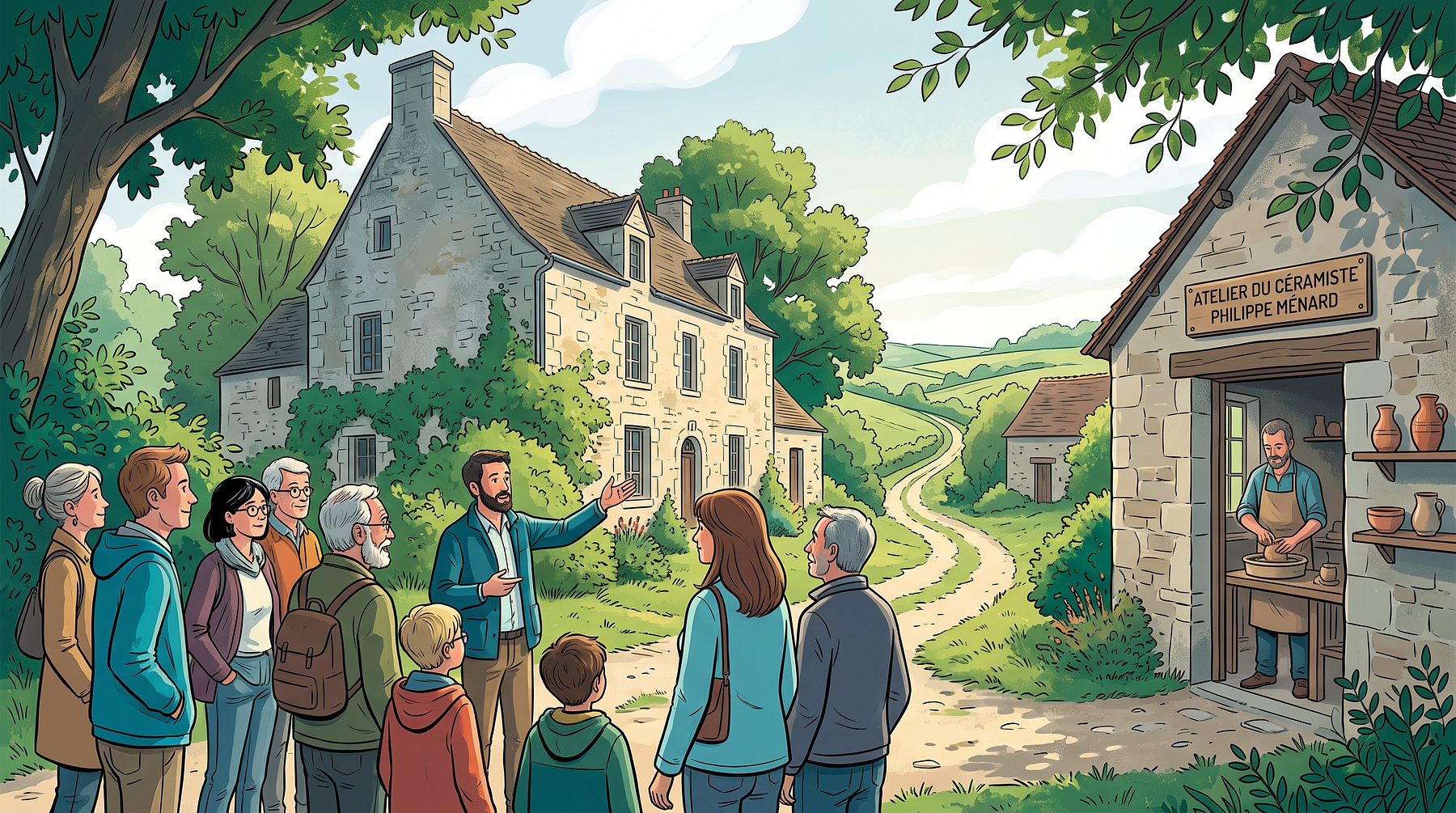 Visite-découverte du bourg de Saint-Denis-des-Coudrais et ses abords