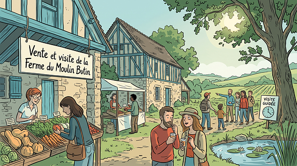 Vente et visite de la Ferme du Moulin Butin