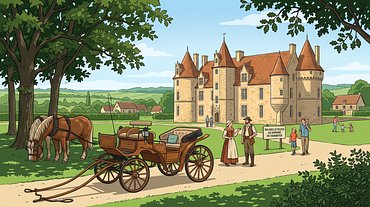 Balades attelées au domaine de Courboyer