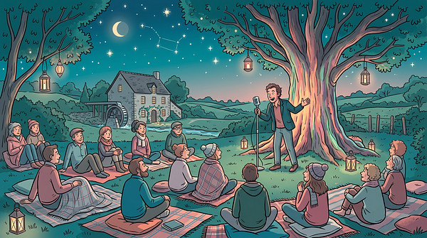 Lecture sous les étoiles