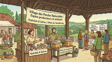 Village des Perche Naturiales : Espace producteurs et artisans