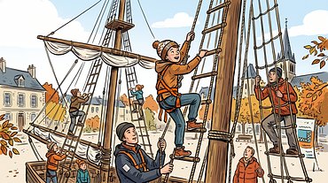 Attache ta tuque : Accrovoile, activité escalade