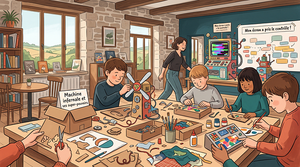 Atelier création carton / collage pour enfants