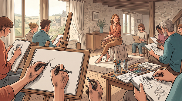 Atelier dessin modèle vivant - Posons et dessinons ensemble !