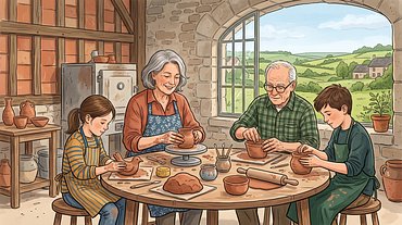 Atelier poterie intergénérationnel
