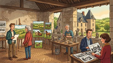 Rencontre avec les artistes - Chemin des Ateliers