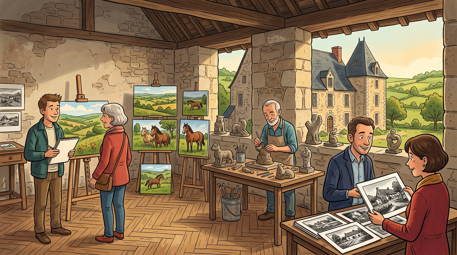 Rencontre avec les artistes - Chemin des Ateliers