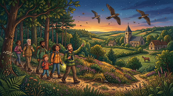 Engoulevent, oiseau-esprit du crépuscule