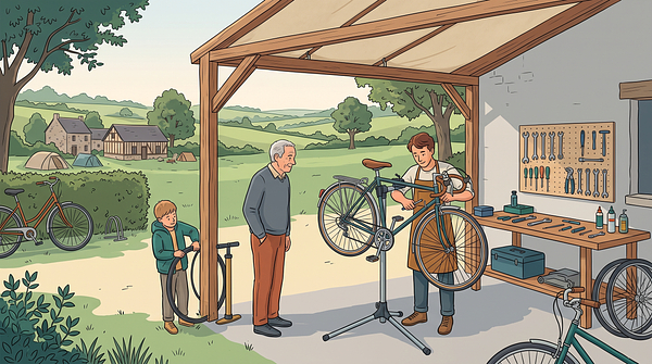 Atelier réparation de vélo