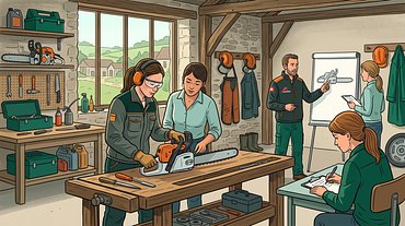 Utiliser et entretenir sa tronçonneuse en non-mixité de genre