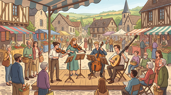 Concert Ô Marché - La tarte à Timbre