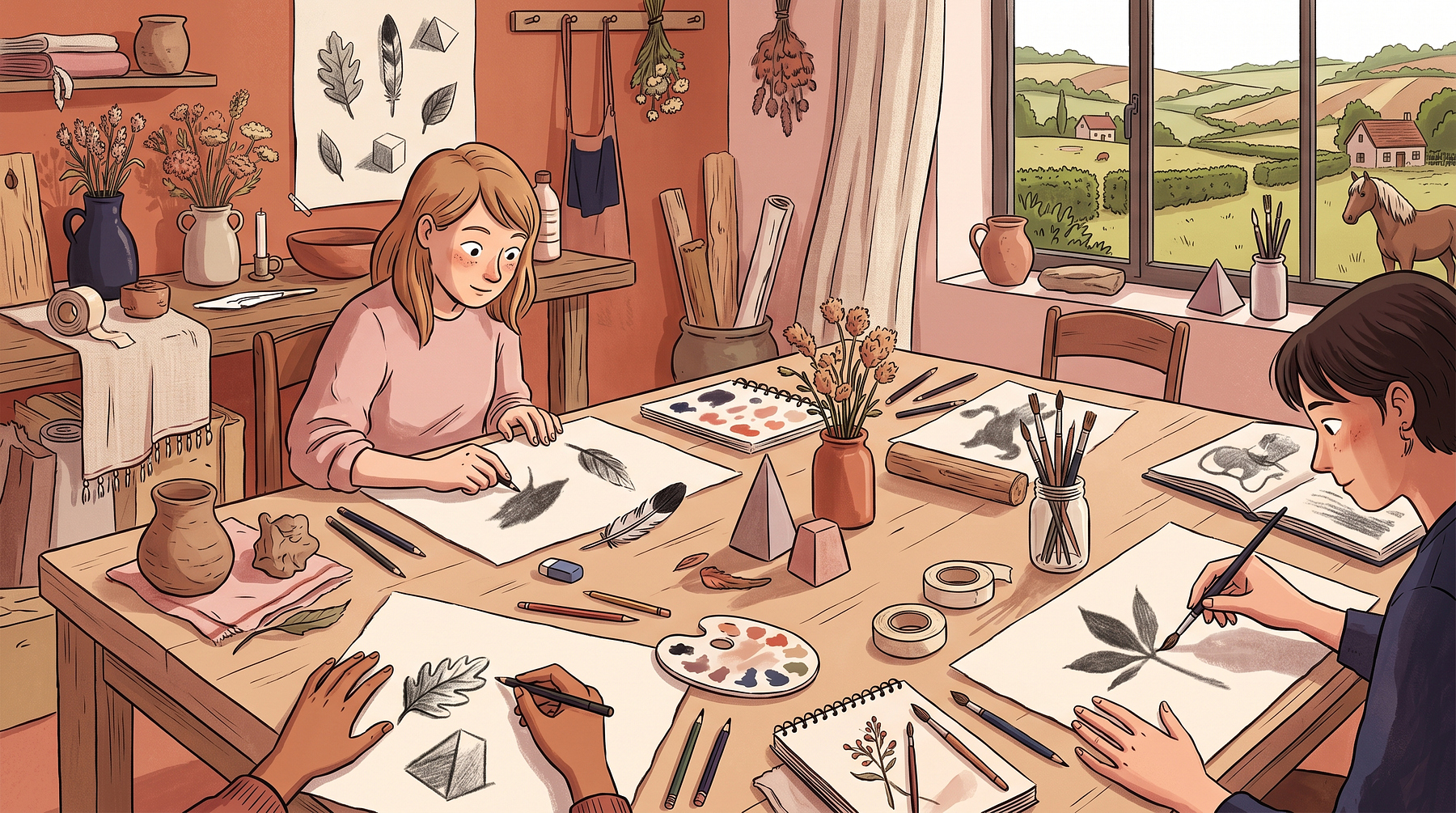 Atelier Dessiner avec les ombres