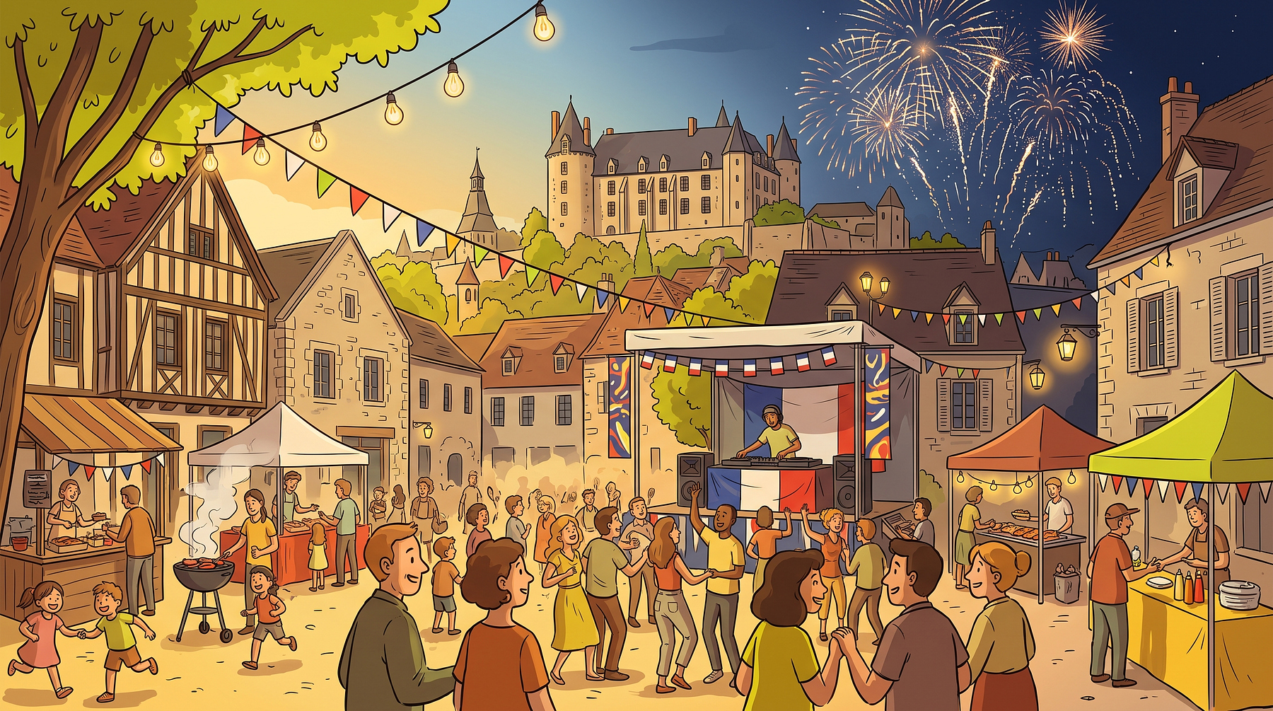 Fête Nationale : DJ Anouar et feu d'artifice
