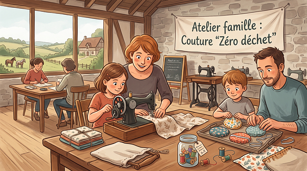 Atelier famille : Couture "Zéro déchet"