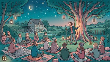 Lecture sous les étoiles