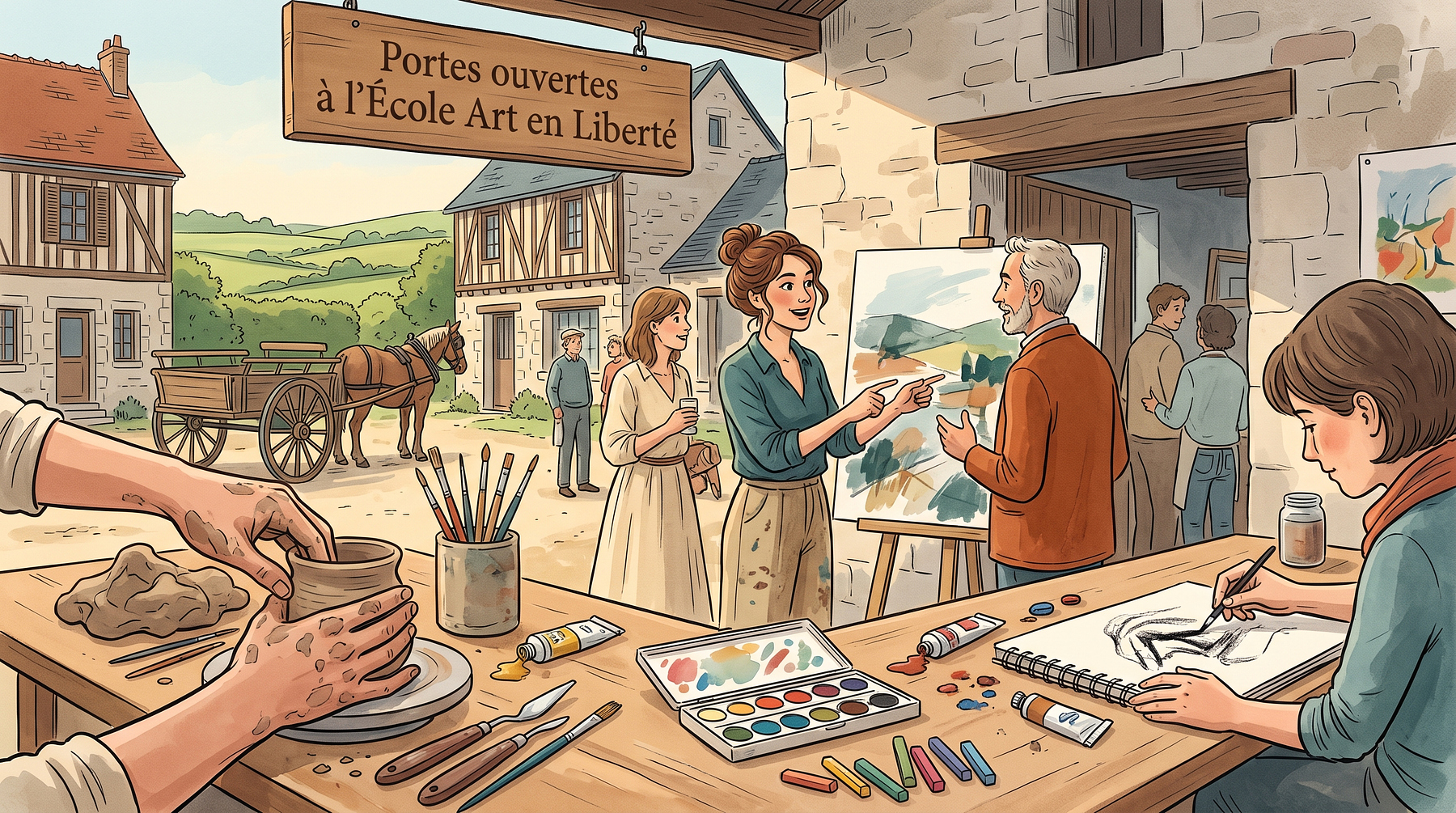 Portes ouvertes à l'École Art en Liberté