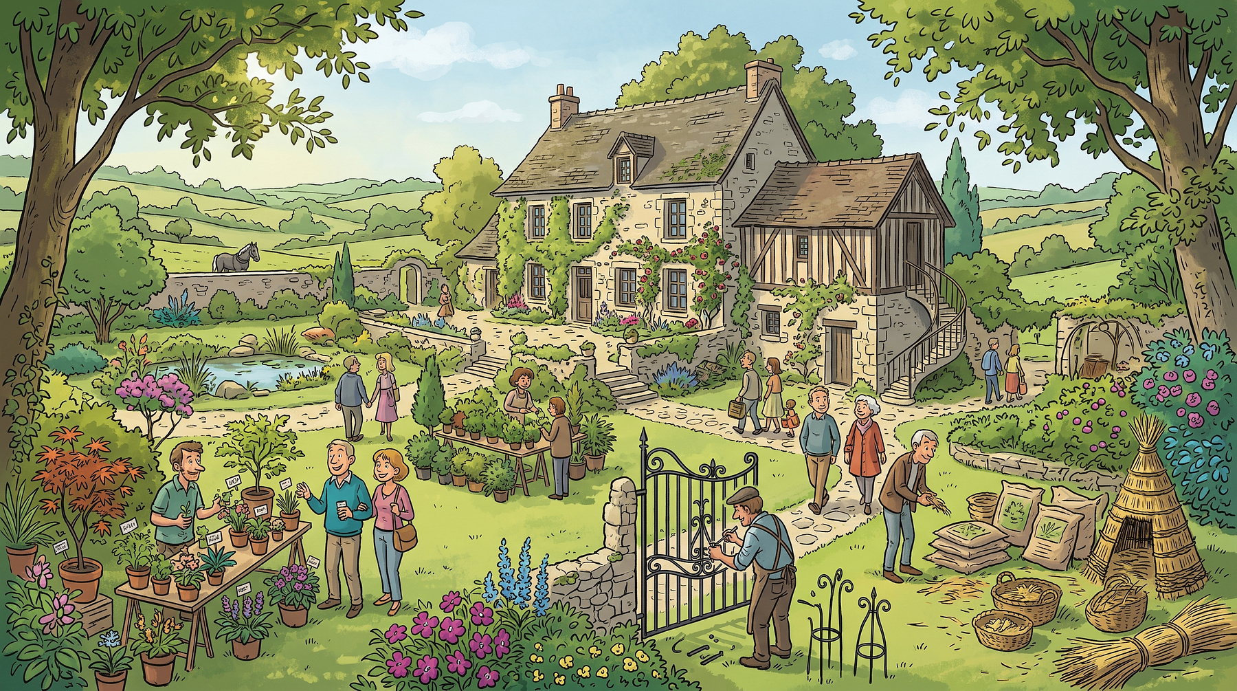 Expo-vente au jardin de Françoise